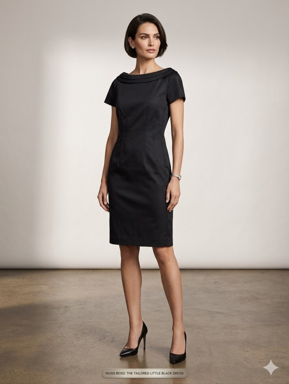 AUTHENTIC HUGO BOSS elegant Black Dress